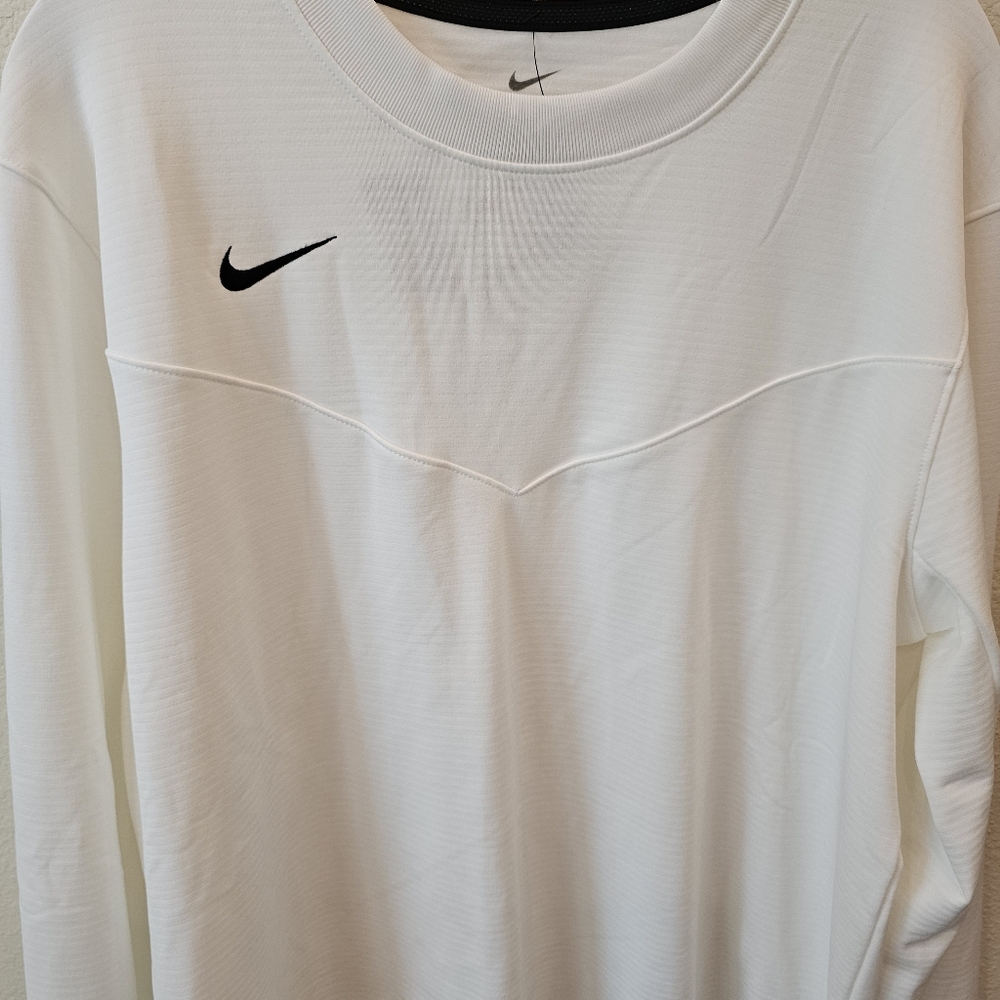 Nike Men's DRI-FIT White Football Long Sleeve Tee Sz Large NWT